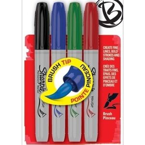 Sharpie Brush Tip Markers